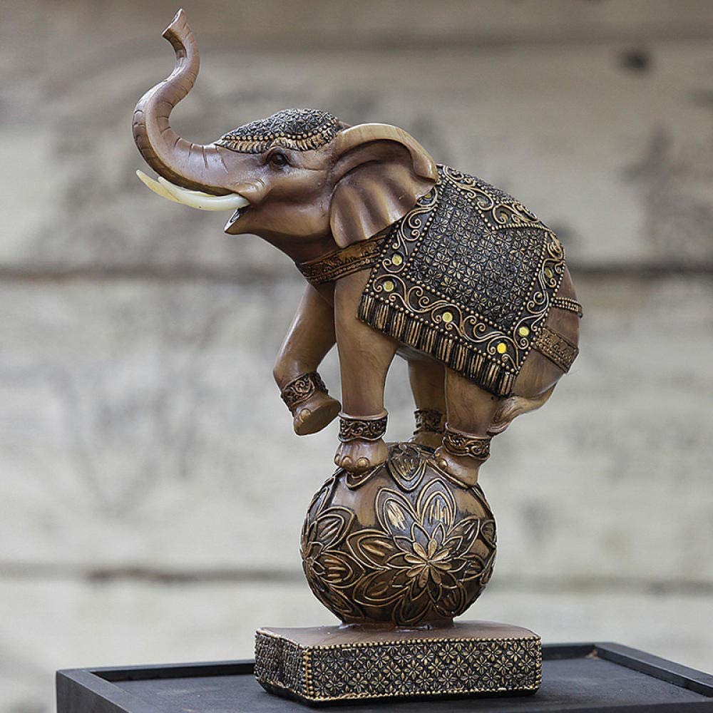 Amazon.co.jp: 彫刻 象の彫刻樹脂動物工芸品の装飾品 : Home & Kitchen